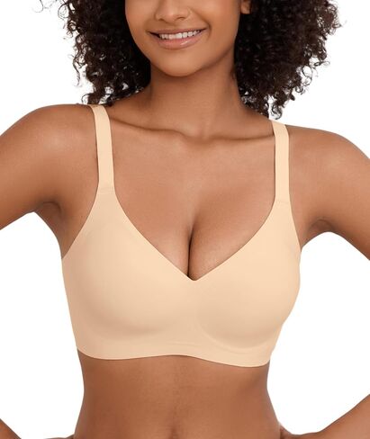 POSESHE Womens Wireless Bras Comfortable Supportive Tshirt Bra No Underwire Seamless Push Up Everyday Adjustable Bralettes in Saudi Arabia