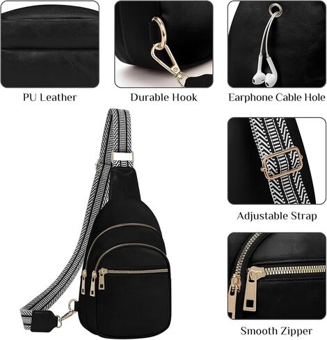 Small Leather Sling Bags for Women Fashion Crossbody Backpack Purse Sling Crossbody Bags in Kuwait