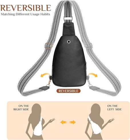Small Leather Sling Bags for Women Fashion Crossbody Backpack Purse Sling Crossbody Bags in Kuwait