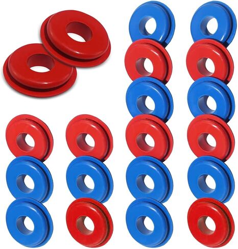 20 PCS CAR Surface Traftshake Valve Gasher ، 1.61 "× 0.12" محمولة غسالة مطاطية مطاطية مرنة محمولة ، والملحقات البديلة ، والسيارات ، والمقطورات ، والشاحنات (أسود) in Kuwait