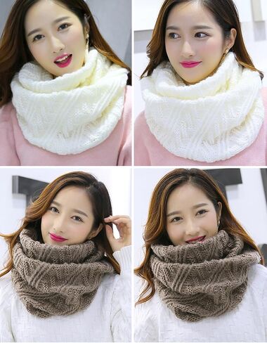 Belsen Winter Soft Unisex Chunky Knit Circle Loop Infinity Scarf Fashion Neck Warmer Scarf in Kuwait
