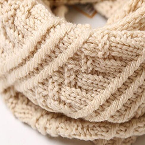 Belsen Winter Soft Unisex Chunky Knit Circle Loop Infinity Scarf Fashion Neck Warmer Scarf in Kuwait
