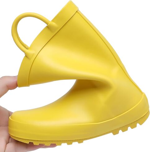 Kids Rain Boots with Easy-On Handles - Waterproof Rubber Boots for Girls & Boys, Fun Animal Patterns & Non-Slip Sole in Saudi Arabia