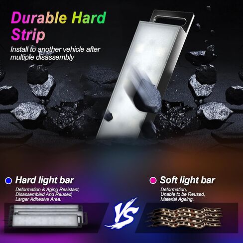 YiLaie LED Car Lights Interior,Smart Car LED Lights Interior with App Control, RGB LED Lights for Car Interior with Music Mode,Cool Car Accessories interior,DC 12V in Kuwait