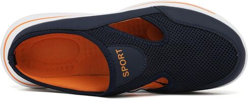 Men's Slip On Mules Womens Lightweight Open Back Shoes Comfort Walking Shoes Breathable Slippers Closed Toe Slides in Saudi Arabia
