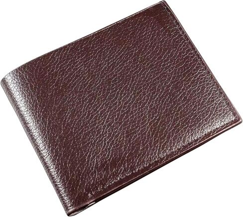 Ultra thin synthetic leather men's wallet, easy to carry, compact design, safe for holding cash cards, black, brown, suitable for personal use and gift giving (brown) in Saudi Arabia