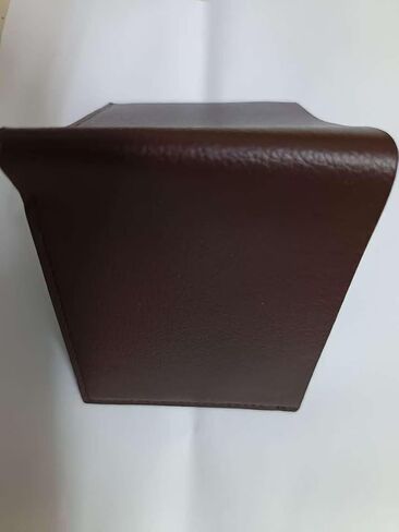 Ultra thin synthetic leather men's wallet, easy to carry, compact design, safe for holding cash cards, black, brown, suitable for personal use and gift giving (brown) in Saudi Arabia