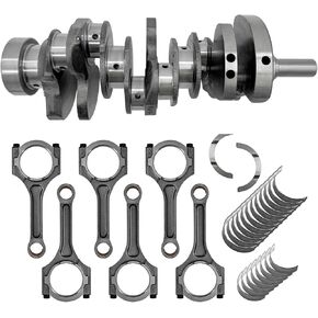 G6DH 3.3L Engine Crankshaft Connecting Rods with Bearing Kit for H-yundai Santa Fe Azera 3.3L 2013-2019, for KIA Sedona Sorento 3.3L 2011-2019 623R63CA0A 623R6-3CA0A 23110-3CFA0 23510-3L100