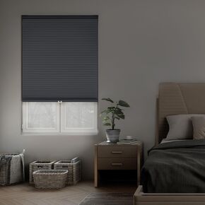 Dez Forpurnings Cordless 1.5 "Blackout Cellular Shade ، Energy Saver ، 70" W × 36 "H ، مرساة رمادية