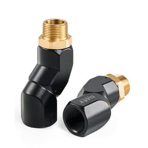 Orion Motor Tech 1" NPT Fuel Hose Nozzle Swivel, 1" Dual NPT Fuel Transfer Pump Nozzle Swivel, Multi Plane 360 Rotating Fuel Pump Tank Hose Swivel