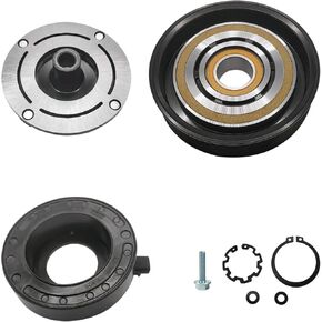 A/C Compressor Clutch Assembly Kit Plate Pulley Bearing Coil 8831006130 Replacement for 2002-2006 Toyota Camry 2.4L, AC Air Conditioning Compressor Clutch Coil Auto Repair Kit