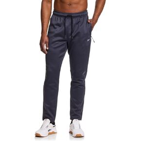 Reebok Men's Fleece Tech Sweatpant, Zippered Pockets, Athletic Joggers
