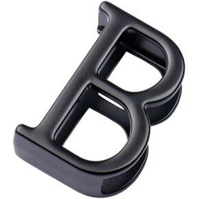 1.5"(38mm-40mm) Black Belt Loop Keeper Metal Letter Belt Loop Men's Belt Buckle Accessories Business