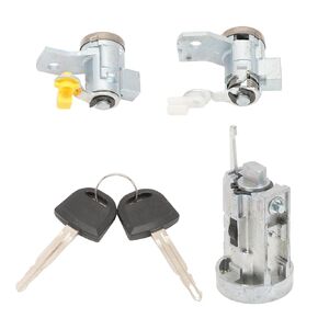 Ignition Switch, Door Lock Cylinder with Key for Colorado Canyon 2004-2012, H3 2006-2010, 89022371 19121155