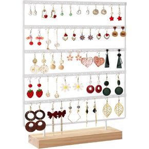 Earring Holder Organizer Stand, Earring Display for Vendors, 5 Layers Earring Rack for 60 Pairs of Earrings