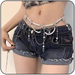 متعددة الطبقات لؤلؤة شرابة سلسلة الخصر العصرية زهرة الزهرة حزام أبيض لؤلؤة جسم سلسلة زهرة طويلة شرابة سلسلة الخصر زفاف الحزام الزفاف الحزام للنساء