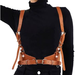 Cloace Punk Weist Belt Gothic Leather Leather Wide Wide Belts Cosplay Cosplay Halloween Caugh in Saudi Arabia