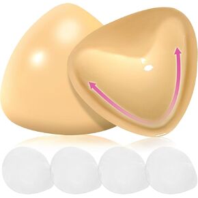 Push Up Sticky Bra Pads Inserts, Double Sided Adhesive Bra Inserts, Bikini Padding Inserts for Sports Bra Swimsuit