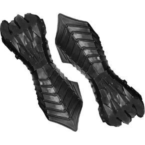 Nagina International Nazgul Fantasy Steel Gauntlets | Lord Ringwraiths Antique Black Finish Medieval Crusader Armor Gloves | Cosplay & Halloween Unisex Adult