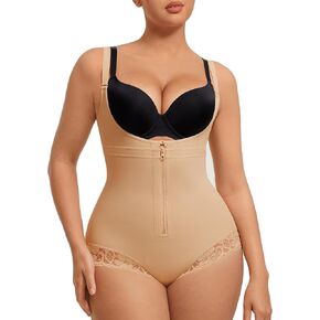 FeelinGirl Women's Faja Body Shaper Postpartum Fajas Colombianas Shapewear Tummy Control Body Shaper Butt Lift Bodysuit