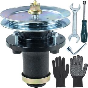 3 Pack 539131898 Spindle Assembly Pre-Greased with 539113300 Pulley Replaces Husqvarna 539131898 Mandrel Assembly 539131898 for Husqvarna MZ61 MZT61 MZ6128 M-ZT61 MZ 6128 ZT Tractors
