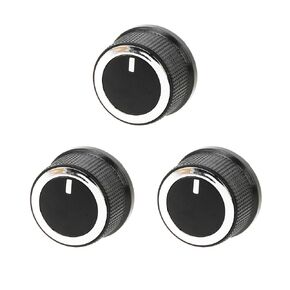 AC Temperature Control Knob Climate AC Heater Control Knob Compatible with Chevrolet Express GMC Savana 1500 2500 3500 Van 3PCS