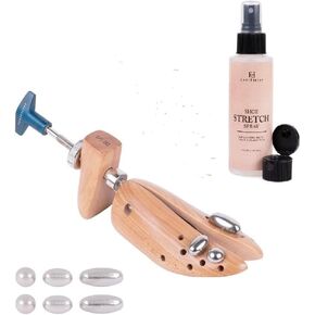 FootFitter Premium 2-Way Shoe Stretcher with 4 oz. Shoe Stretch Spray (Men’s Large 11.5-13.5)