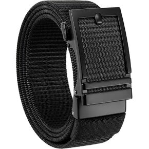 Chaoren Nylon Ratchet Belts for Men - Golf Web Belt Men 1 3/8 " - بنطلون جينز قابل للتعديل أوتوماتيكي قابل للتعديل