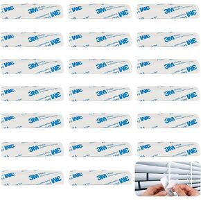 20 PCS علامات تبويب إصلاح أعمى أفقي ، شرائح استبدال الأعمى العمودي ، مجموعة إصلاح أعمى بيضاء لشرائح الأعمى العمودي