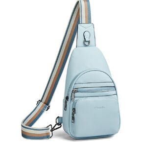 Crossbody Bags for Women 4-Pockets Sling Bag Fanny Pack Chest Purse Backpack Casual Daypacks Travel Shopping