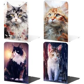 4 أجهزة كمبيوتر Cat Cat Bookends Book Decel Decor Book Weads Cat Decords Weshelf Complative Objects Office Office Office Assistories CDS Organizer (Cat A)