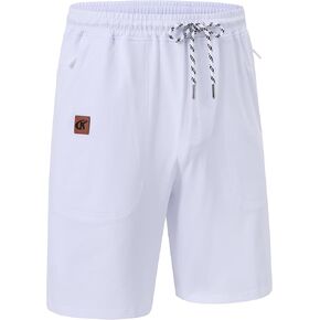 QPNGRP للرجال 9 "inseam Zipper Pocket Shorts