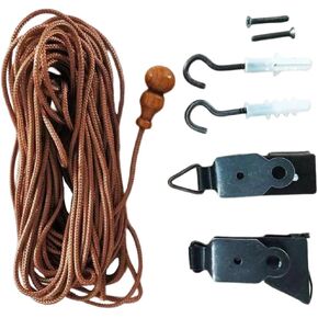 Garneck Roller Window Shades Liftlors - Strings Strings Tool Tool for Reeds Bamboo Roller Shades - Roll row sertail starting kit repair استبدال أجزاء الأجزاء