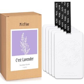 أكياس الخزامى للأدراج والخزائن ، معطرات الخزانة التي تمت ترقيتها في Mitflor ، وبطاقات معطرة على إيفا ، ومقاومة للماء وطويلة الأمد ، معلقة على العطور المنزلية ، 5 عبوات
