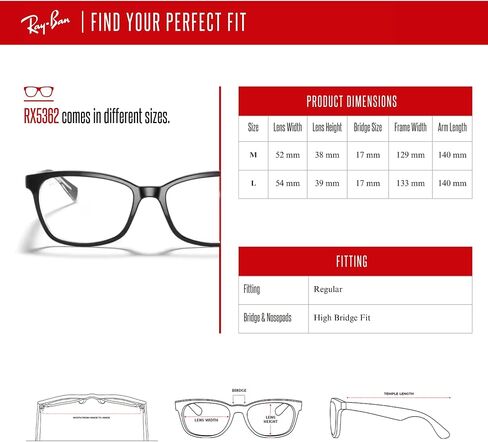 Ray-Ban RX5362 Cateye Eyeglasses for Women + Bundle مع مجموعة مصمم نظارات Iwear in Saudi Arabia