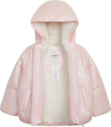 Carter's Girls' Fleece Lined Puffer Jacket Coat in Saudi Arabia