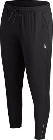 Spyder Mens Sweatpants - Athletic Nylon Stretch Pull On Workout Mens Jogger Pants with Drawstring and Pockets (Sizes: S-XL) in Saudi Arabia