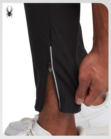 Spyder Mens Sweatpants - Athletic Nylon Stretch Pull On Workout Mens Jogger Pants with Drawstring and Pockets (Sizes: S-XL) in Saudi Arabia