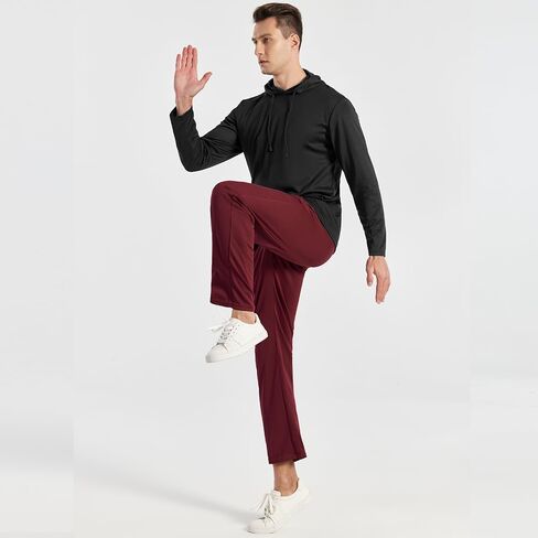3PC Men's Zipper Mesh Fabric Jogger Pants - Breathable & Flexible Fit, Comfortable for Sports & Casual Wear in Saudi Arabia