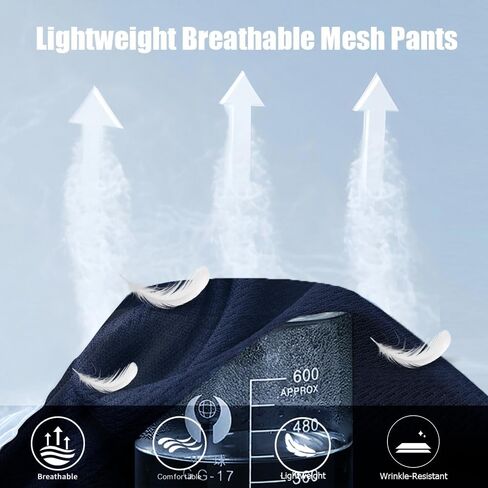 3PC Men's Zipper Mesh Fabric Jogger Pants - Breathable & Flexible Fit, Comfortable for Sports & Casual Wear in Saudi Arabia