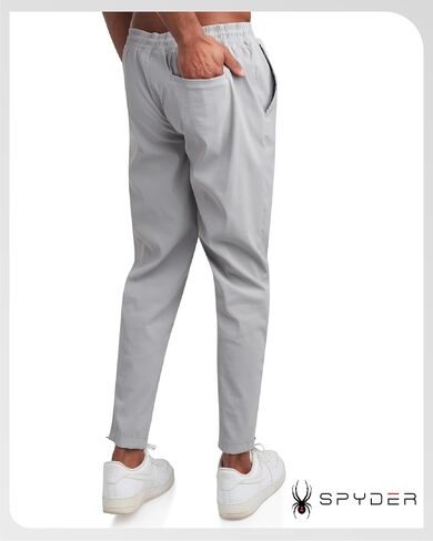Spyder Mens Sweatpants - Athletic Nylon Stretch Pull On Workout Mens Jogger Pants with Drawstring and Pockets (Sizes: S-XL) in Saudi Arabia