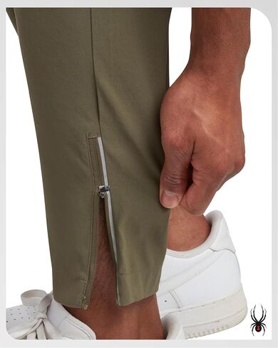 Spyder Mens Sweatpants - Athletic Nylon Stretch Pull On Workout Mens Jogger Pants with Drawstring and Pockets (Sizes: S-XL) in Saudi Arabia