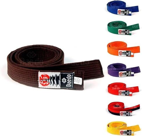 Daedo Taekwondo Color Belt for Adults and Kids, 280 cm/110" Length - Perfect for Martial Arts, Karate, and Taekwondo Training in Kuwait
