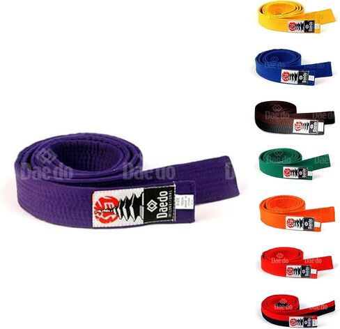 Daedo Taekwondo Color Belt for Adults and Kids, 280 cm/110" Length - Perfect for Martial Arts, Karate, and Taekwondo Training in Kuwait
