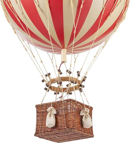 نماذج أصيلة ، تطفو بالون هواء السماء ، ديكور المنزل المعلقة - ارتفاع 5.3 بوصة ، نموذج بالون الهواء الساخن التاريخي للديكور المنزلي ، والزخارف المفصلة للانقضان من السقف - قوس قزح باستيل in Kuwait