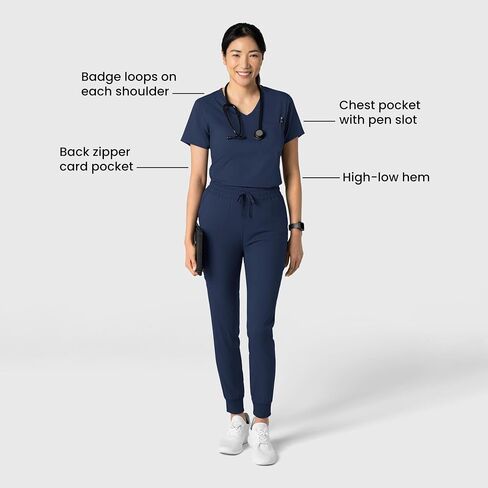 Wink Women's Tuck-in Scrub Top in Saudi Arabia