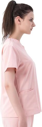 Scrub Healthcare Tops for Women, V-Neck, Four-Way Soft Stretch, Women's Medical Scrub Shirt with 4 Pockets, Easy Care in Saudi Arabia