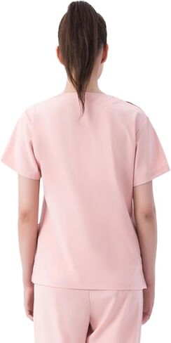 Scrub Healthcare Tops for Women, V-Neck, Four-Way Soft Stretch, Women's Medical Scrub Shirt with 4 Pockets, Easy Care in Saudi Arabia