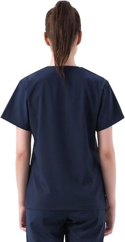 Scrub Healthcare Tops for Women, V-Neck, Four-Way Soft Stretch, Women's Medical Scrub Shirt with 4 Pockets, Easy Care in Saudi Arabia