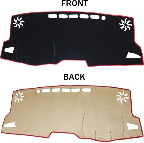 SENSHINE for Toyota Corolla Accessories 2019-2022 2023 2024 2025 Dashboard Cover Center Console Dash Mat Carpet Protector Sunshield Custom Fit, Red Trim in Saudi Arabia